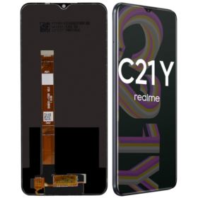 WYŚWIETLACZ Z DIGITIZEREM REALME C21Y C25Y CZARNY FULL SET