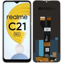 WYŚWIETLACZ Z DIGITIZEREM REALME C21 RMX3201 CZARNY