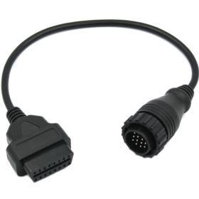 ADAPTER OBD 2 NA OBD 14 PIN MERCEDES SPRINTER VOLKSWAGEN LT PRZEJŚCI&Oacute;WKA CZARNA
