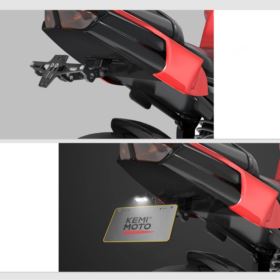 MOCOWANIE TABLICY REJESTRACYJNEJ MOTOCYKL LAMPKA LED NA TYŁ