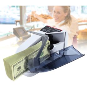 LICZARKA DO BANKNOT&Oacute;W NA BATERIE BIAŁA V30 Z ETUI I ZASILACZEM