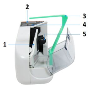 LICZARKA DO BANKNOT&Oacute;W NA BATERIE BIAŁA V30 Z ETUI I ZASILACZEM