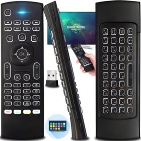 MX3 AIR MOUSE PILOT KLAWIATURA MYSZ SMART TV PILOT Z PODŚWIETLENIEM