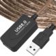 PRZEDŁUŻACZ USB 10M USB 2.0 AKTYWNY CZARNY