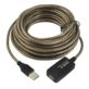 PRZEDŁUŻACZ USB 10M USB 2.0 AKTYWNY CZARNY