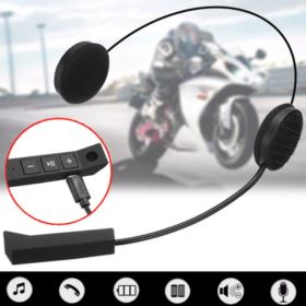 SŁUCHAWKI BLUETOOTH DO KASKU MOTOCYKLOWEGO Z MIKROFONEM I KABLEM DO ŁADOWANIA CZARNE