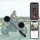SŁUCHAWKI BLUETOOTH DO KASKU MOTOCYKLOWEGO Z MIKROFONEM I KABLEM DO ŁADOWANIA CZARNE