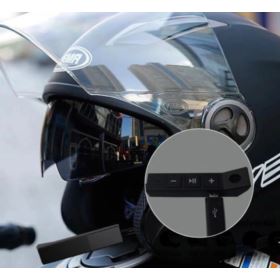 SŁUCHAWKI BLUETOOTH DO KASKU MOTOCYKLOWEGO Z MIKROFONEM I KABLEM DO ŁADOWANIA CZARNE