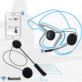 SŁUCHAWKI BLUETOOTH DO KASKU MOTOCYKLOWEGO Z MIKROFONEM I KABLEM DO ŁADOWANIA CZARNE