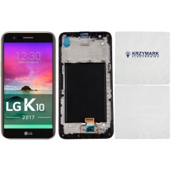 WYŚWIETLACZ Z DIGITIZEREM LG K10 2017 M250 Z RAMKĄ I ŚCIERCZKĄ