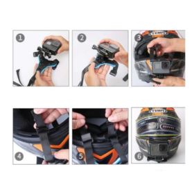 MOCOWANIE NA KASK DO KAMER SPORTOWYCH GOPRO SJCAM SONY XIAOMI