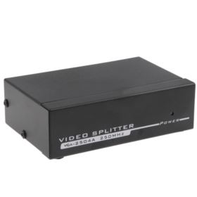 ROZDZIELACZ SYGNAŁU VGA 1x4 CZARNY SPLITTER