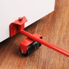 ZESTAW DO PRZESUWANIA MEBLI CZERWONY PODNOŚNIK I ROLKI