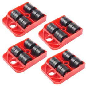 ZESTAW DO PRZESUWANIA MEBLI CZERWONY PODNOŚNIK I ROLKI