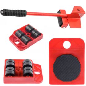 ZESTAW DO PRZESUWANIA MEBLI CZERWONY PODNOŚNIK I ROLKI