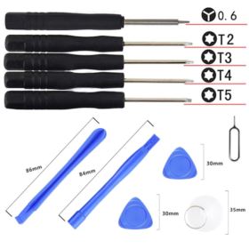 ZESTAW NARZĘDZI SERWISOWYCH TORX ŚRUBOKRĘT WKRĘTAK UNIWERSALNE 7 ELEMENT&Oacute;W TORX T4 i T5