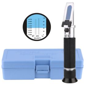 REFRAKTOMETR MIERNIK ZASOLENIA WODY Z PIPETĄ I ŚRUBOKRĘTEM