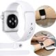 PASEK DO ZEGARKA APPLE WATCH 1 2 3 4 5 6 SE SILIKONOWY BIAŁY 42/44MM