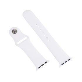 PASEK DO ZEGARKA APPLE WATCH 1 2 3 4 5 6 SE SILIKONOWY BIAŁY 42/44MM