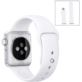 PASEK DO ZEGARKA APPLE WATCH 1 2 3 4 5 6 SE SILIKONOWY BIAŁY 42/44MM