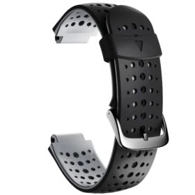 PASEK GARMIN FORERUNNER 735XT 235 230 220 630 620 CZARNO-SZARY SILIKONOWY