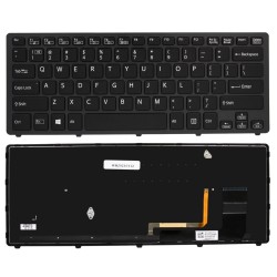 KLAWIATURA SONY VAIO SVF14N SVF14N1C5E SVF14N1J2RS Z PODŚWIETLENIEM CZARNA