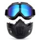 GOGLE Z MASKĄ NA MOTOR NARTY SNOWBOARD