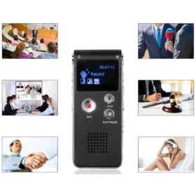 DYKTAFON SK-012 CYFROWY MP3 8GB SREBRNY