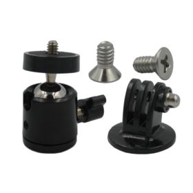 UCHWYT Z PRZYSSAWKĄ DO KAMER SPORTOWYCH TRI-ANGLE CZARNY Z OBROTOWĄ GŁOWICĄ 360 STOPNI