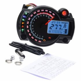 UNIWERSALNY LICZNIK MOTOCYKLOWY CYFROWY LED 7 KOLOR&Oacute;W