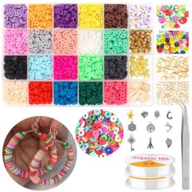 ZESTAW KORALIK&Oacute;W 4200 6MM 20 KOLOR&Oacute;W KOMPLET DO ROBIENIA BRANSOLETEK