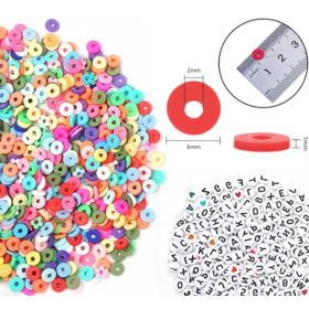 ZESTAW KORALIK&Oacute;W 4200 6MM 20 KOLOR&Oacute;W KOMPLET DO ROBIENIA BRANSOLETEK