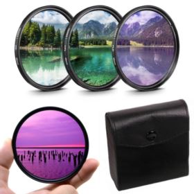 FILTRY FOTOGRAFICZNE UV POLARYZACYJNY FLD NA OBIEKTYW 58MM ZESTAW Z ETUI