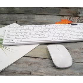KLAWIATURA I MYSZ BEZPRZEWODOWA BIAŁA ZESTAW K-06