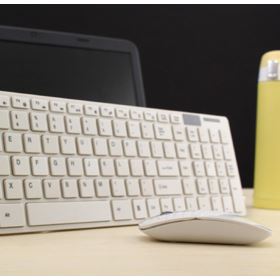 KLAWIATURA I MYSZ BEZPRZEWODOWA BIAŁA ZESTAW K-06