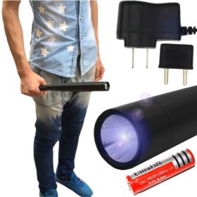 LATARKA KIJ BEJSBOLOWY LED CREE XM Q5 Z AKUMULATOREM 6800MAH CZARNA