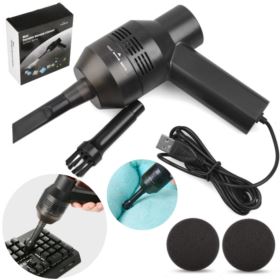 MINI ODKURZACZ DO KLAWIATURY KOMPUTERA USB Z 2 KOŃC&Oacute;WKAMI I FILTREM