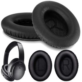 GĄBKI DO SŁUCHAWEK BOSE QC35 II AE2 QC25 QC2 QC15 AE2I AE2W QC35 I CZARNE Z OSŁONAMI