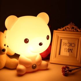 LAMPKA NOCNA DLA DZIECI MIŚ BIAŁA