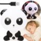 LAMPKA NOCNA PANDA DLA DZIECI Z KABLEM