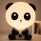 LAMPKA NOCNA PANDA DLA DZIECI Z KABLEM