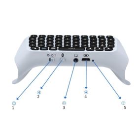 KLAWIATURA DO PADA BLUETOOTH BIAŁA