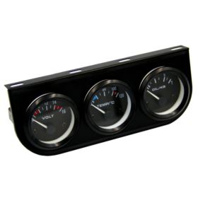 DODATKOWE ZEGARY SAMOCHODOWE WSKAŹNIK CIŚNIENIA OLEJU  TEMPERATURY SILNIKA I VOLTOMIERZ