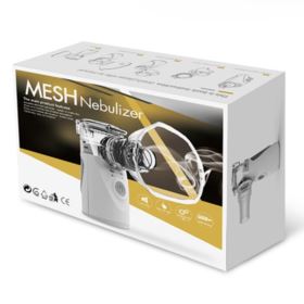 INHALATOR ULTRADŹWIĘKOWY NEBULIZATOR PRZENOŚNY DLA DZIECI I DOROSŁYCH BIAŁO-SZARY