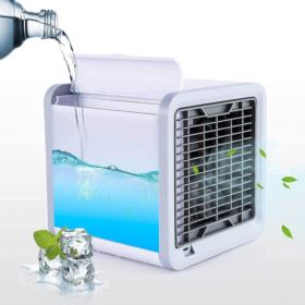 MINI KLIMATYZATOR PRZENOŚNY AIR COOLER NA USB Z PODŚWIETLANIEM