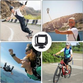 RAMKA DO GOPRO 5 6 7 BLACK HERO 2018 UCHWYT DO KAMERY SPORTOWEJ CZARNY