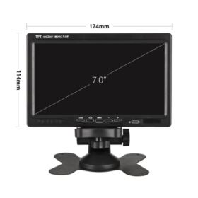 KAMERA COFANIA 8 DIOD IR Z MONITOREM 7 CALI PILOTEM I KABLEM 15 METR&Oacute;W