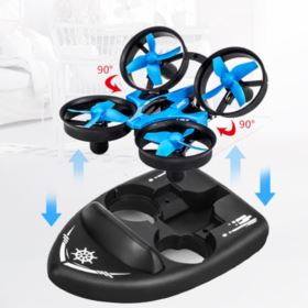 MOTOR&Oacute;WKA ZDALNIE STEROWANA Z DRONEM 3w1 JJRC TERZETTO CZARNO-NIEBIESKA