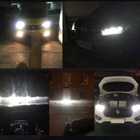 ŻAR&Oacute;WKI LED SAMOCHODOWE H8 H9 H11 7600LM 6000K