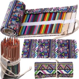 PI&Oacute;RNIK ZWIJANY NA 72 KREDKI ZE WZOREM ETNICZNYM
